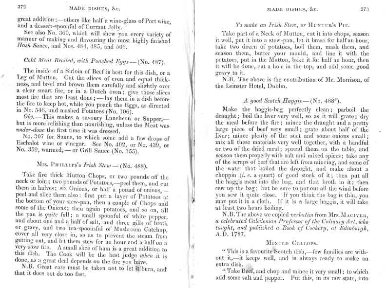 The Cook's Oracle, sheet 187